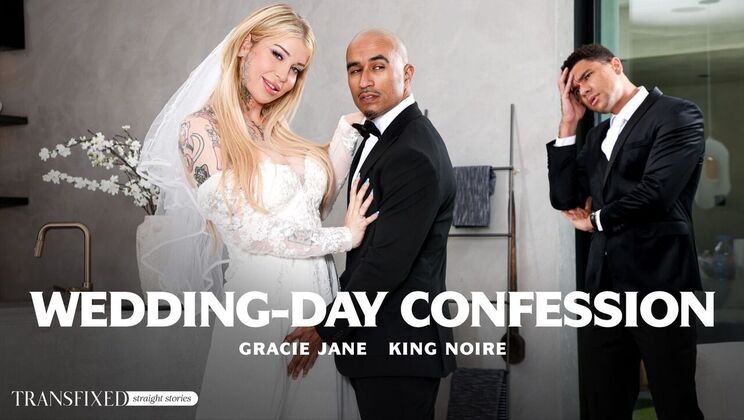 [Transfixed] - Interracial Facial - Blonde Bride Covered on Her Wedding Day - King Noire - Gracie Jane