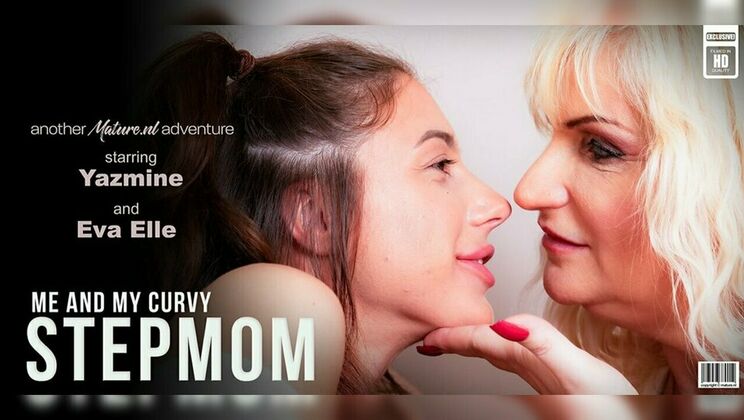 [Mature.nl] - Mature Yazmine Takes Charge of Teen Eva in Strap-on Lesbian Romance