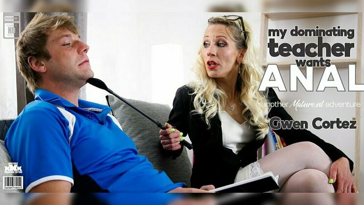 [Mature.nl] - Student Gets Anal from Blonde Teacher Gwen Cortez