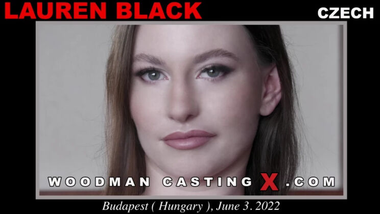[WoodmanCasting] - Lauren Black Big Tits Striptease - Lauren Black