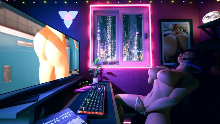 Hot Redhead with Big Boobs in Solo Play