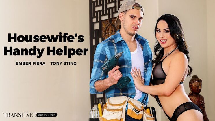 [Transfixed] - Tony Sting's Interracial Blowjob - Tony Sting - Ember Fiera