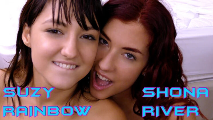 [WakeupnFuck] - Young Brunette Shona River in Threesome Action - Shona River - Suzy Rainbow
