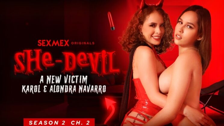 [SEXMEX] - Sexy Latina Lesbians Karol Jaramillo and Alondra Navarro in Erotic Adventure