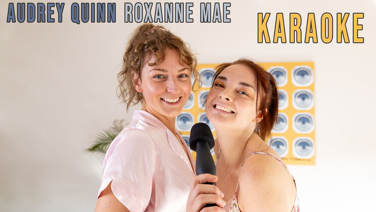[GirlsOutWest] - Lesbian Karaoke Audrey Quinn & Roxanne Mae Get Freaky