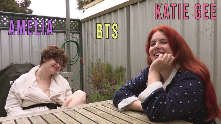 [GirlsOutWest] - Amelia & Katie Gee's Hairy, Aussie BTS Fun - Katie Gee - Amelia P