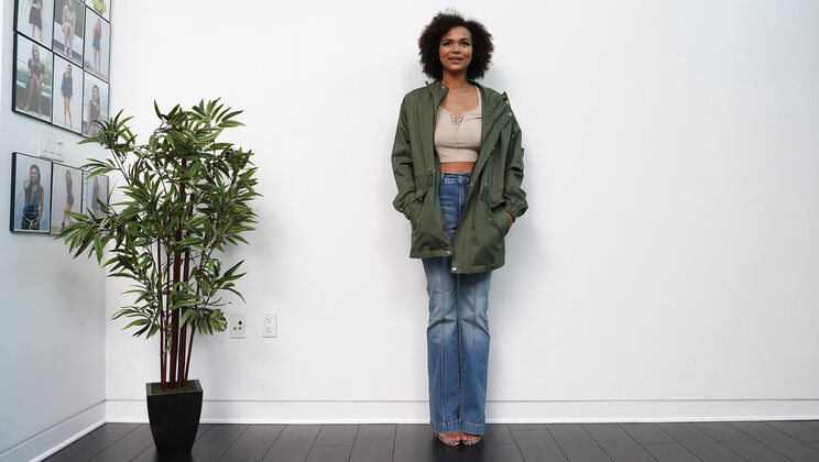 [NetVideoGirls] - Demi Sucks Balls and Swallows Cum - Demi