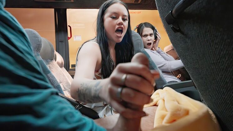 [MOFOS] - Facial on a Wild Bus - Kai Jaxon - Madalina Moon