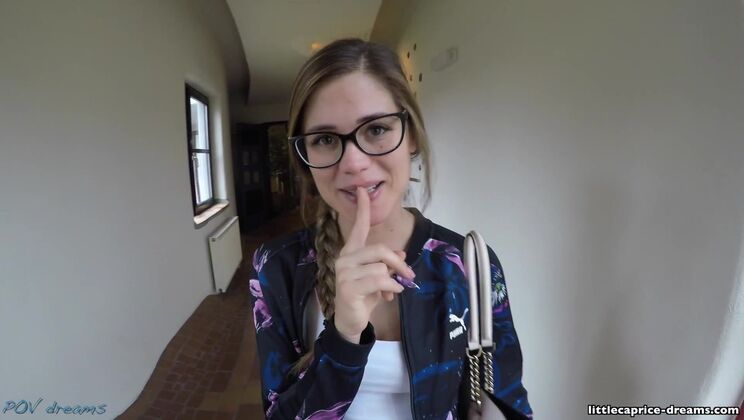 Deepthroat with Brunette Little Caprice