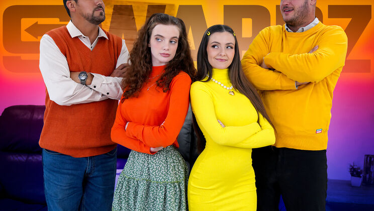 [DaughterSwap] - Brunettes and Redheads Share Cum