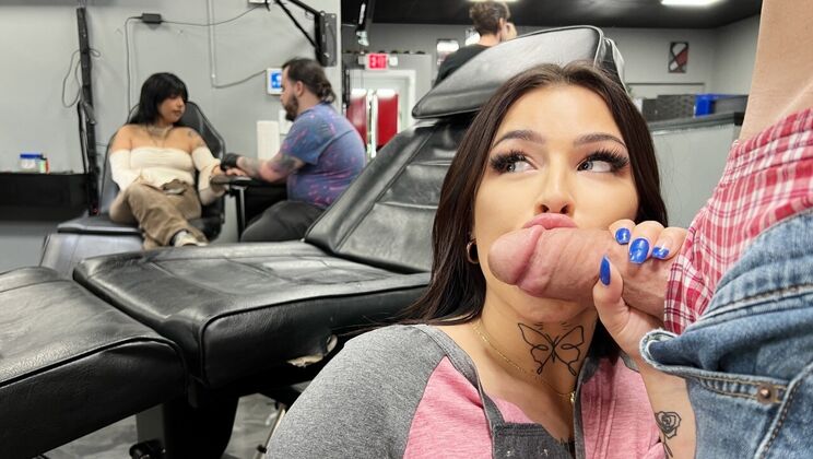 Ass Play at the Tattoo Studio