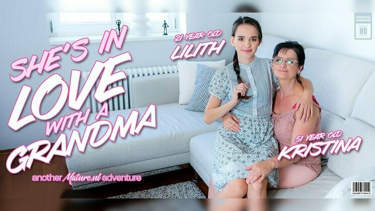 Granny Kristina and teen Lilith in hardcore lesbian action
