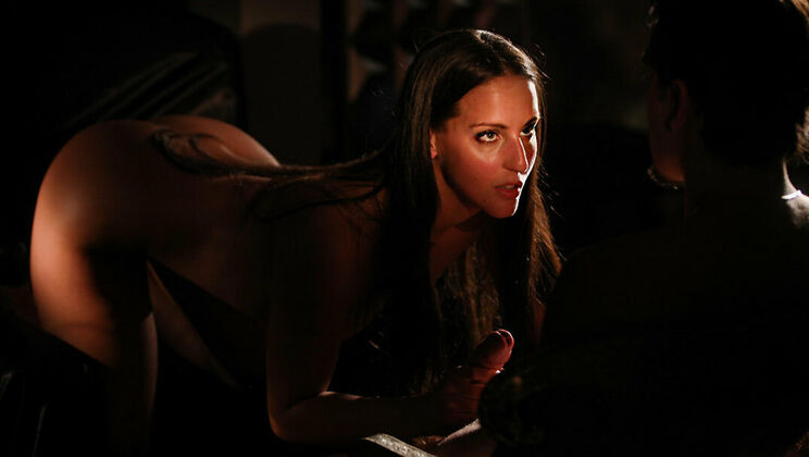 Shalina Devine and Betzz in High Heels Tease Joe Di Marco