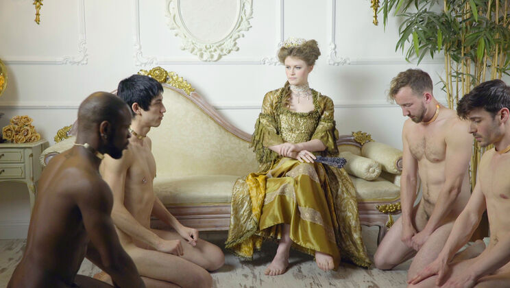 Blonde Lucy Takes It Deep in Wild Orgy