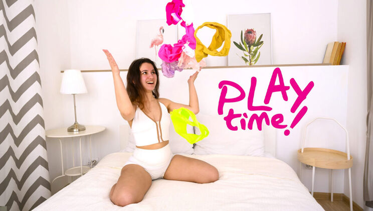 [ClubSweethearts] - Brunette Sunny May Plays with Herself - Sunny May