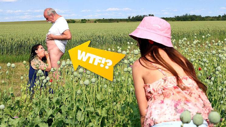 Outdoor Doggystyle with Older Couple