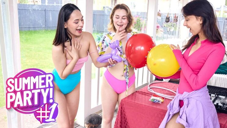 [ClubSweethearts] - Wild Party with Big Tits, Kissing & Orgasms - Iris Murai - Roxy Muray - Ashly Rabbit