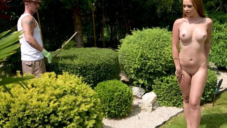 [PornWorld] - Kaisa Nord light brown skin outdoor sex with gardener - David Perry - Kaisa Nord