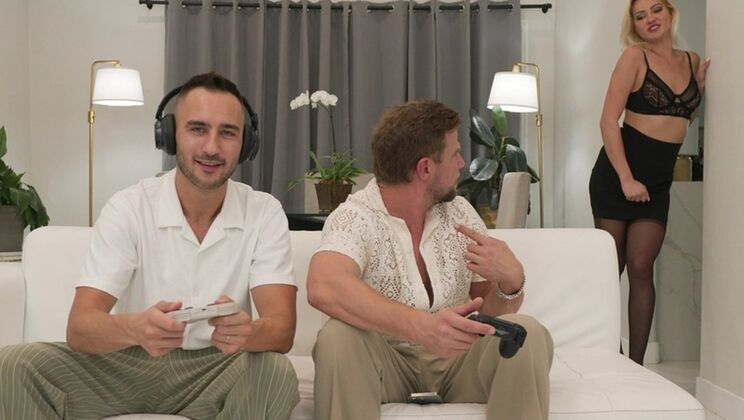 [PornWorld] - Neighbors Give Blonde Babe a Frantic Anal and Vaginal DP - Cherry Kiss - Milan - Vince Karter