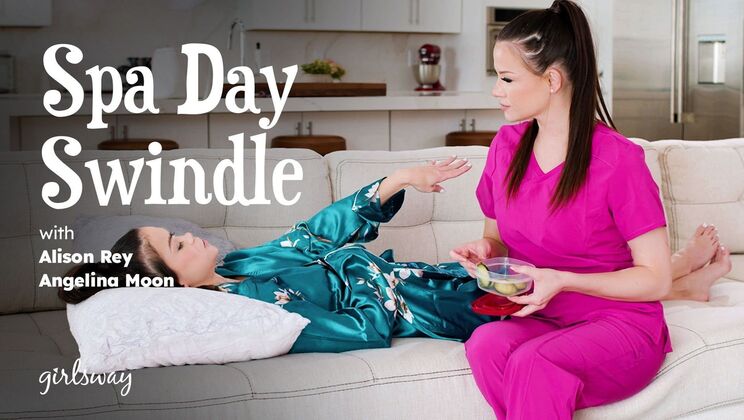 [Girlsway] - Fingering at the Spa - Alison Rey - Angelina Moon