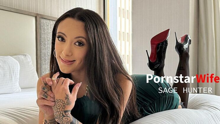 [PornstarWife] - Shaved pussy Sage Hunter gets spanked and fucked - Kyle Mason - Jovan Jordan - Quinton James - Will Pounder - Sage Hunter