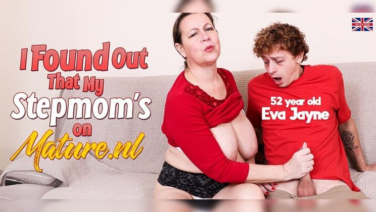 [Mature.nl] - Big tits mature MILF sucks cock in dress and bra - Eva Jayne (EU) - Benjamin Zee