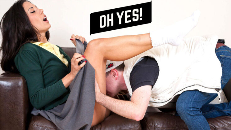 [MyMilfz] - Brunette MILF Caught Sucking Cock and Taking Deepthroat - Alexa Tomas - Joel Tomas