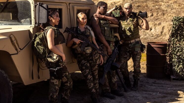 [DigitalPlayground] - Interracial Threesome: Facial Cumshot on Enhanced Body - Isiah Maxwell - Damon Dice - Kayley Gunner - Nicole Doshi