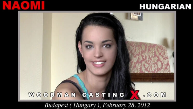 [WoodmanCasting] - Naomi Casting: Double Penetration in Her Gaping Ass