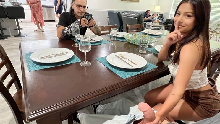 [Let'sPostIt] - Sneaky In-Laws Bang - Blowjob, Handjob, Facial - Parker Ambrose - kate legend