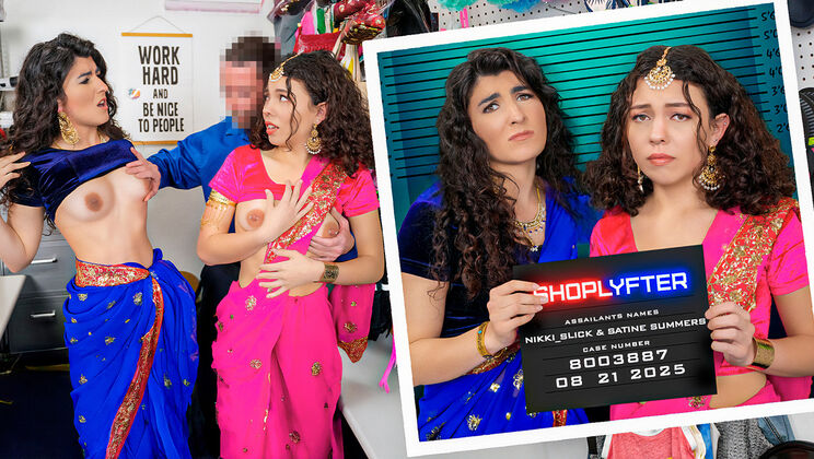 [Shoplyfter] - Pierced Babes Give Blowjob and Take Cum in Mouth - Jack Vegas - Satine Summers - Nikki Slick