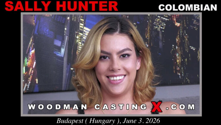 Sally Hunter: Adorable Babe Takes First Rimjob and Anal in Casting