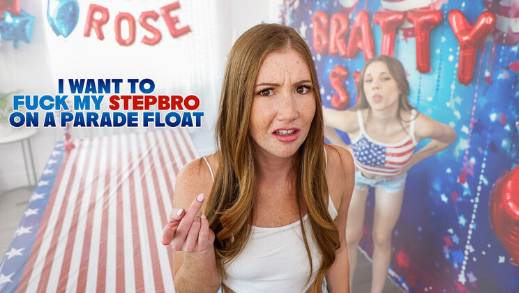 Dirty Talk And Deep Throat With Stepbro On The Float