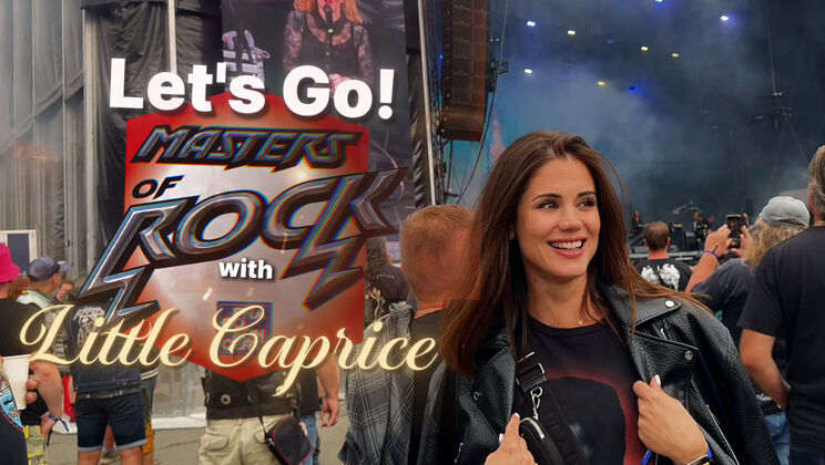 Behind the Scenes Masters of Rock Little Caprice Public