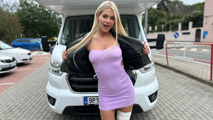 Zlata Shine Gets Outdoor Hardcore First Aid from Charlie Dean in RV