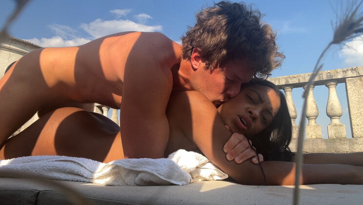 Moaning and Jerking on the Secret Balcony
