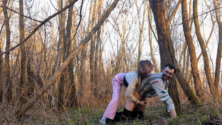 Outdoor Milking and Teasing with Irenka