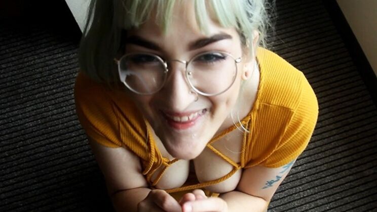 Blonde In Glasses Does 69, Rimming, And Face Sitting POV
