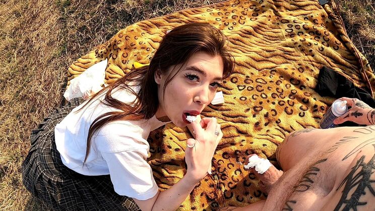 Igor & Lera Get Naughty at Banana Cream Picnic