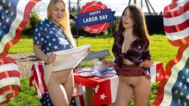 Kate Rose and Murka De Luxe Long Hair Shaved Lesbians