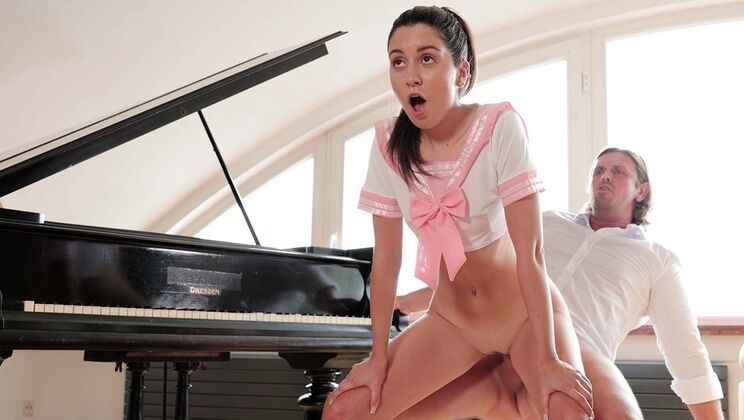 Maid Caught Stuck and Facialed